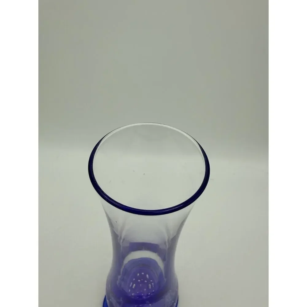 Classic Italy Cobalt Blue Bubble Pedestal Bud Vase